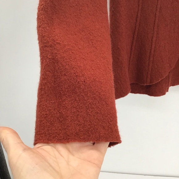 Two Star Dog 100% Wool Jacket Blazer Sweater Button-Up Career Rust Size Small - Picture 7 of 7